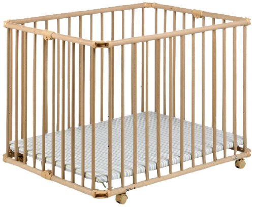 Geuther Lucy Playpen (Natural/ Stripes)