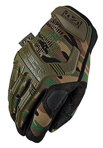 MECHNX M-Pact Woodland Camo Negro, Marrón, Verde - Guantes de seguridad (Negro, Marrón, Verde, M, SML)