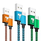 【Schnelles Synchronisieren &Aufladen】- USB-Kabel Aione Serie Micro USB Kabel unterstützt maximal 2,4 Ampere Strom und überträgt Daten über USB 2.0 in bis zu 480 MB / s.