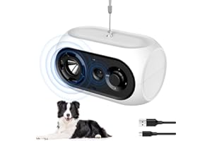 BUBBACARE Anti Barking Device, Ultrasonic Dog Barking Deterrent Devices up to 50FT Long Range Control, 3 Adjustable Levels Dog Deterrent Ultrasonic Stop Dog Barking Device, Bark Control Device Indoor Outdoor