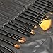 32 PCS Makeup Brush Set Eyeshadow Eyebrow Blush Lip Brush + Black Pouch Bag