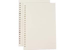 AMO HERMOSO 2 piezas de Recambios de Papel de Puntos para Cuaderno de Espiral A5, 80 g/m², 120 hojas, 240 páginas