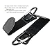 NUOLUX Pram Clip Pushchair Stroller Metal Hanging Clip Hooks 2pcs (Black)