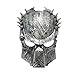 Produktbild Jagged Krieger Maske, Cozy Erwachsene Halloween Horror Maske Rollenspiele und Make up-Party geeignet für Maskerade / Party / Bar (Silber)