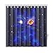 Produktbild Presock Home Decor Bath Curtain Silhouette Kitten Out Clouds On Polyester Fabric Waterproof Duschvorhang for Bathroom, 72 X 72 Inch Duschvorhangs Hooks Included