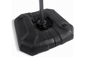 PURPLE LEAF Sonnenschirmständer SBLN150, Schirmständer Gewicht befüllbar bis 150 kg, befüllbar mit Wasser oder Sand, Ampelschirmständer für Ampelschirm, Sonnenschirm, Anthrazit