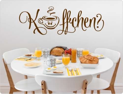 I-love-Wandtattoo 11575 Wandtattoo "Käffchen?"