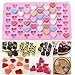Produktbild 55 süße Herzen Silikon Schokolade Plätzchenform Backen Valentine Gelee