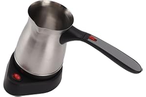 Zerodis Turca Auténtica 500ml 600W Café Turco Máquina para Hacer Ollas con Mango Antiescaldaduras Plegable Turca Eléctrica para café con Mango Antiescaldaduras Plegable