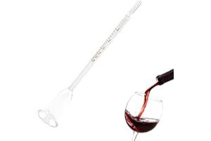 WILSONZIN Alkoholmessgerät für Wein Alkoholmeter Alkoholmessgerät für Wein Glas Vinometer 0 bis 25 Alkoholgehalt Alkoholprozent Alkoholmessgerät für Wein Bier Sekt Likör und Brandy