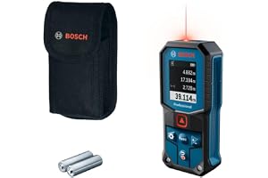 Professional laseravståndsmätare GLM 40-31 (IP65-certifierad, stötdämpande hölje, 7 mätlägen, automatiska beräkningar a