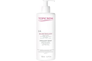 Topicrem - DA Baume Émollient - Crème Hydratante, Relipide, Nourrit & Apaise - Soin Visage et Corps pour Peaux Sensibles, Sèches, Atopiques, Bébés, Enfants & Adultes - Fabrication Française - 500 ml