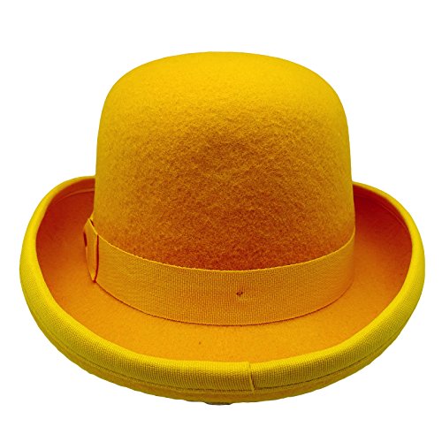 yellow bowler hat