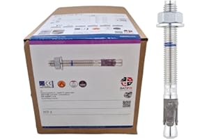 BATIFIX 20 Stück Schwerlastanker verzinkt mit ETA Option 1 Industriequalität Schwerlastdübel Keilanker Bolzenanker Ankerbolzen Blitzdübel Ankerschraube (M10 x 90)