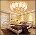 Produktbild Kristall Deckenleuchten LED Gold Blumenmuster Schlafzimmer Halle Modern Durchmesser 450mm 500mm , warm , 450mm