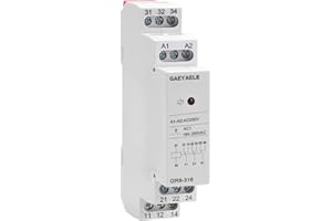 GAEYAELE Intermediate Relay Auxiliary Relay 16A 3SPDT RELAYS Din Rail Switch Relay(GR8-316,AC230V)