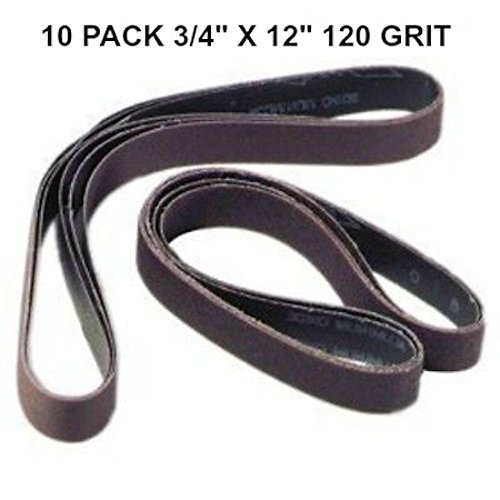 3/10,2 x 30,5 cm (19 mm x 305 mm) Körnung 120 10 Pk Siliziumkarbid Schleifbänder Passend für Ken Zwiebel Arbeit SHA