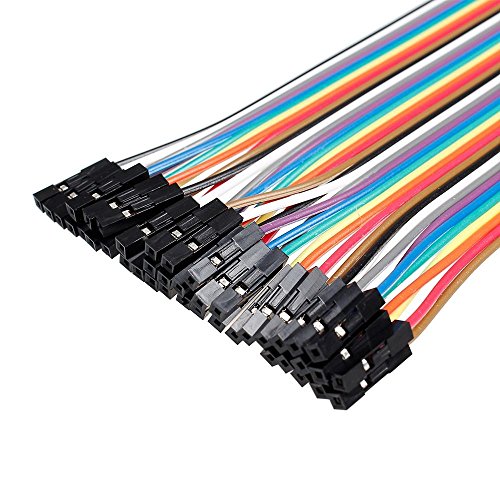 Ganvol 40 St. 20cm Buchse – Buchse Steckbrücken Drahtbrücken Jumper Wires für Arduino, Raspberry Pi Model A / Model B 1 1+ 2 3 / Computer Module / Zero - 2