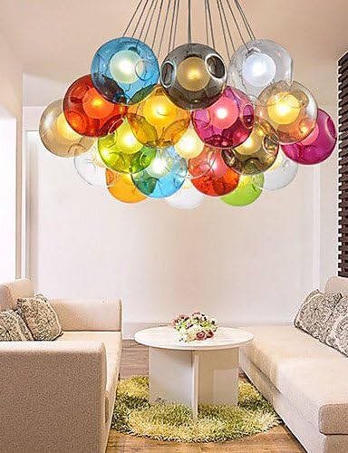 CU@EY G4 220V 12CM Creative The Nordic Color Restoring Ancient Ways Goldfish Bowl Glass Creative Droplight Lamp Led Light , transparent white