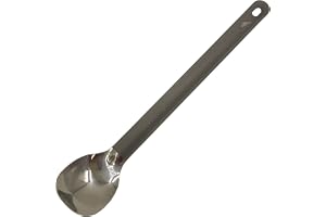TOAKS Titan Långt Handtag Slev Slevsked med Polerad Skål Outdoor Camping Bestick (SLV-11)