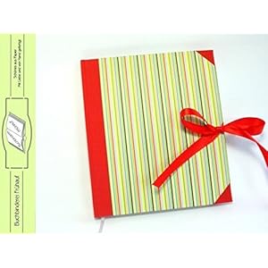 Tagebuch Notizbuch gestreift bunt