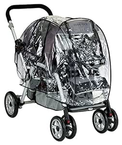 double buggy rain cover universal