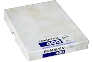 Foma Fomapan 400 ISO película Negativa en Blanco y Negro, 4 x 5, 50 Hojas