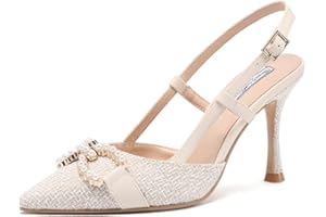 QUEEN HELENA Escarpins élégants avec perles chaussures à bout fermé femme K3311