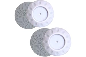 PARAPHEE 4pcs Wall Gate Protector para Bebé y Perros Superficie de la Pared Proteger Protector para Puertas de Escaleras, Fijación de Varilla de Cortina, Diámetro de núcleo: 4.1cm-1.6 pulgadas