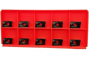 ASZLBYM 10 piezas R390 11 T3 04M-PM 4220 hojas de carburo indexables para mecanizar acero inoxidable y hierro fundido, alta resistencia, 10 unidades