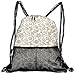 Produktbild RAINNY Drawstring Backpacks Bags,Arabic Pattern of Floral Paisley Style Wild Herbs and Oriental Ornaments,5 Liter Capacity,Adjustable