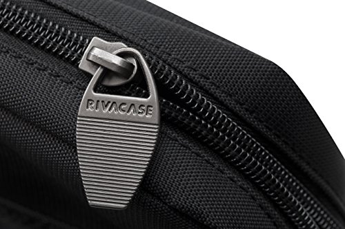 RIVACASE Tasche für Laptops bis 17.3″ – Hochwertige Notebooktasche mit zusätzlichen Fächern und angenehmen Tragekomfort – Schwarz - 6