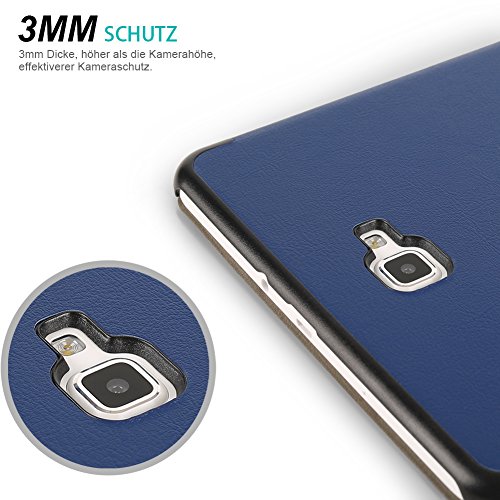 Samsung Galaxy Tab A 10.1 Hülle – Colico Ultra Dünn Case mit Ständer, eigebauter Magnet für Auto Sleep / Wake Up Funktion, Leder Tasche Etui Schutzhülle Cover Stand Holder , Perfekt Geeignet für Samsung Tab A 10.1 Tablet 2016 Version Wi-Fi/ LTE SM-T580N SM-T585N (Blue) - 4