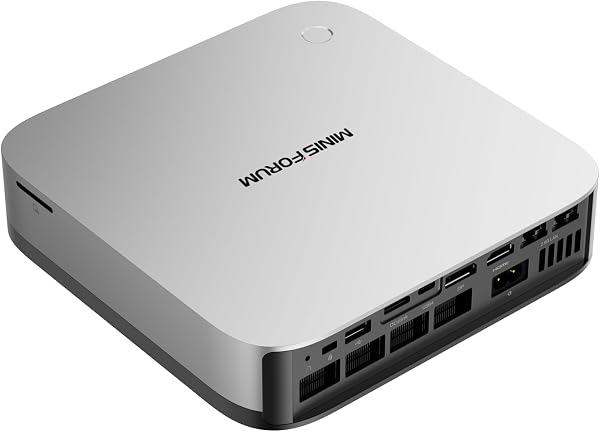 MINIS FORUM AI X1 Pro Mini PC, AMD Ryzen AI 9 HX370 (12 Kerne/24 Threads, bis zu 5,1 GHz) und AMD Radeon 890M, 32 GB DDR5, 1 TB PCIe 4.0 SSD,4K Quad Display, Dual LAN 2.5/WiFi 7/BT 5.4/Oculink - 1