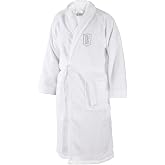 Herz & Heim  Unisex Bathrobe with Embroidered Initials Various Designs Embroidery color silver