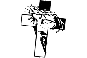 LOVIVER Statua del crocifisso Croce di ferro da parete Gesù splendido con intricati motivi intagliati Figurina scolpita, croce da parete per la casa,