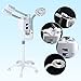 AceFox Professional 5in1 Hot Warm Cold Standing Facial Steamer with Ozone + Table LED Magnifying Lamp for Beauty Salon Spa