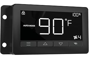 Aygrochy Smart Controller with Temperature and Humidity Controller for Duct Fan