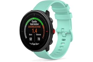 SeaFicco Correa de Reloj Compatible con Polar Vantage M2 /Polar Vantage M /Polar Grit X, Universal 22mm Correa de Silicona Pulsera de Repuesto Banda de Deportes Fitness