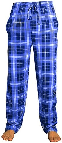 Factors Mens 100% Cotton Jersey Pyjamas Long Full Length Trousers PJS Nightwear Sleepwear (X-Large, Style-4)