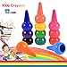Price comparison product image Anteel Toddler Crayons, 12 Colors Finger Crayons Painting Pencil, Stackable, Easier Palm-Grip, Safe and Suitable for Kids, Child, Newborn Babies, Preschool Teacher and Parenting Painting