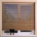 jalousie holz weiß Farbe: Eiche / Hell Sunlover Jalousie Hartholz - 25 mm - Eiche Hell - B 135 cm