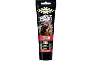 UHU 8710439278513 Bostik Grizzly Montage Power, Bianco, 250gr_tubo