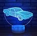 Produktbild 3D Illusion Lampe Led Nachtlicht 7 Farbe Neuheit 3D Visuelle Auto Form Nachtlicht Led Tischlampe Mit 5 V Usb Power Licht Als Hause Schlafzimmer Dekoration, Stil A