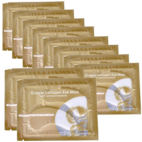 Ayliss 10pcs Collagen Crystal Eyelid Patch Moisture Anti Wrinkle Circles Eye Mask,Crystal