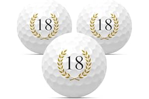 MYNT Golfbälle im 3er Set zum Geburtstag Golfgeschenk Golf Geburtstagsgeschenk Geschenk Geschenkidee Jubiläum Jahrestag Happy Birthday 18 20 22 25 30 33 35 40 44 45 50 55 60 65 66 70 75 77 80 85 88 90