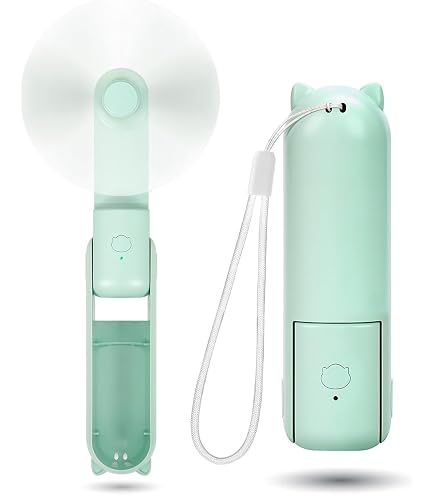 Ventilateur De Poche OHLGT Rechargeable, 3 Vitesses, Silencieux - Rose Et Pratique !