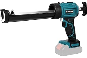 JOPWUE Electric Silicone Gun for M-Akita 18V Battery,Caulking Gun with LED Lights,300ml Cartridges,Up to 6500N,4 Speed,Anti-Drip,Cordless Glue Gun Tool for Sealing,Sealant (Without Battery)