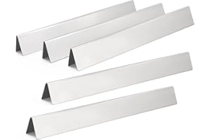Hiorucet 22.5 Inch Weber 7536 Flavorizer Bars Compatible for Weber Spirit E-310 E320 S310 S320, 5 Packs Stainless Steel Weber 7537 65903 Flavorizer Bars for Spirit 700, Weber 900, Genesis Silver B C.