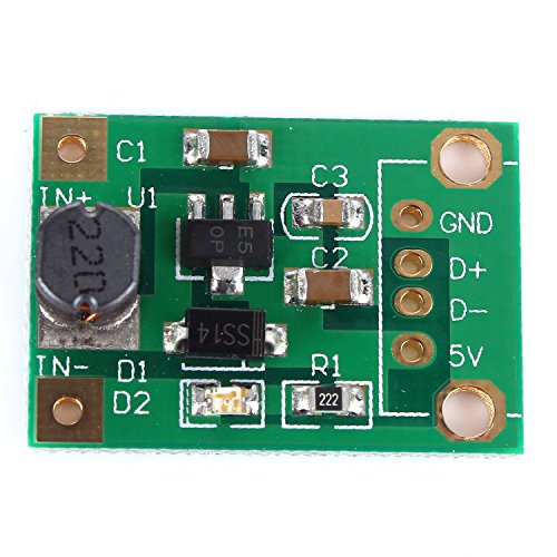 tinxi® Spannungswandler DC DC Boost KSQ 1-5V auf 5V 500mA Step Up Modul Down Arduino